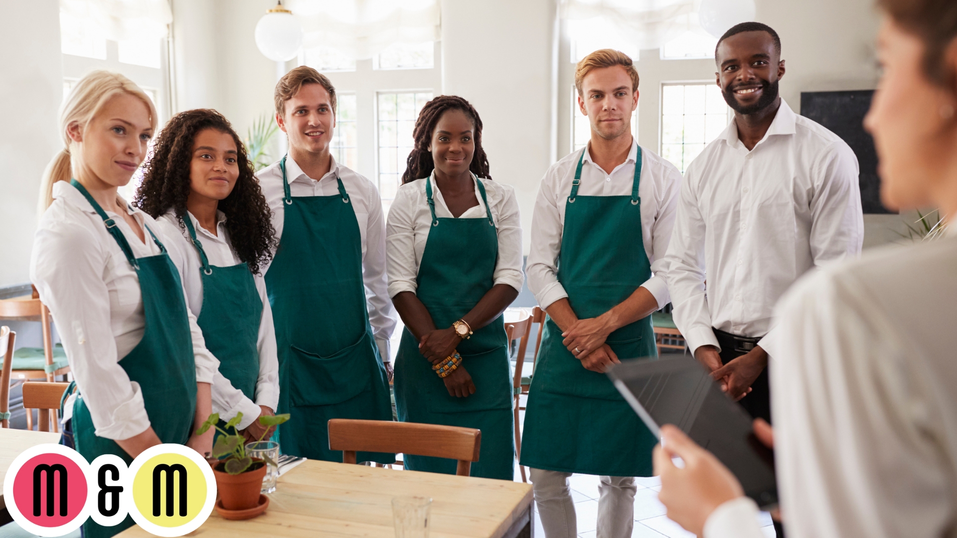 M&M Catering staff serving international guests in Vienna