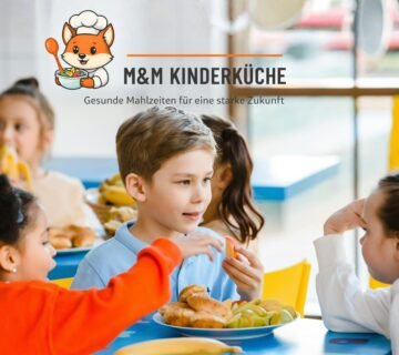 Kinder essen frisches Mittagessen im Kindergarten – Kinderessen Lieferung Wien von M&M Kinderküche