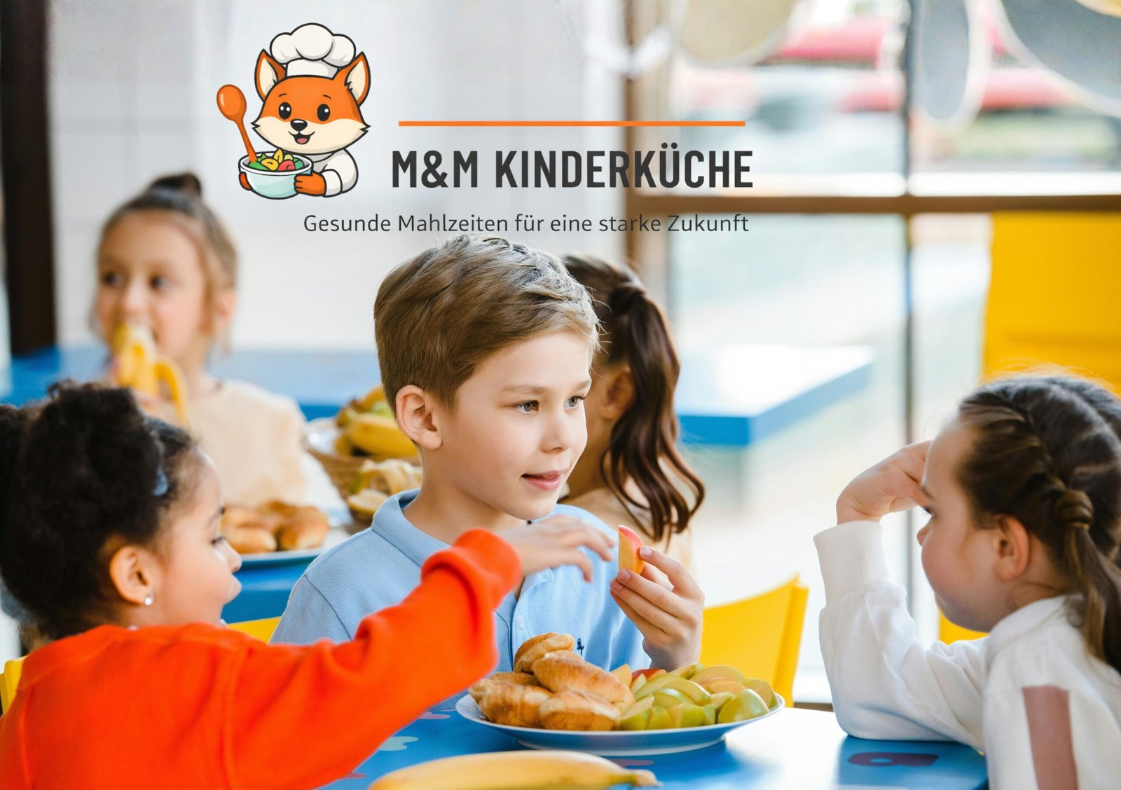 Kinder essen frisches Mittagessen im Kindergarten – Kinderessen Lieferung Wien von M&M Kinderküche