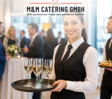 Professionelles Eventpersonal bei einer Firmenveranstaltung in Wien