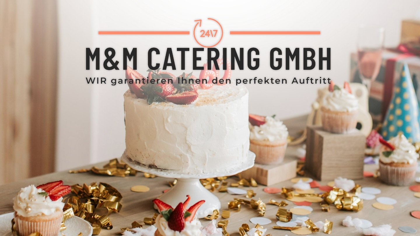 Catering für Geburtstage mit elegantem Buffet und Gästen bei einer Feier