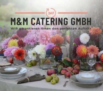 Private Gartenfeier mit professionellem Catering und Buffet im Freien